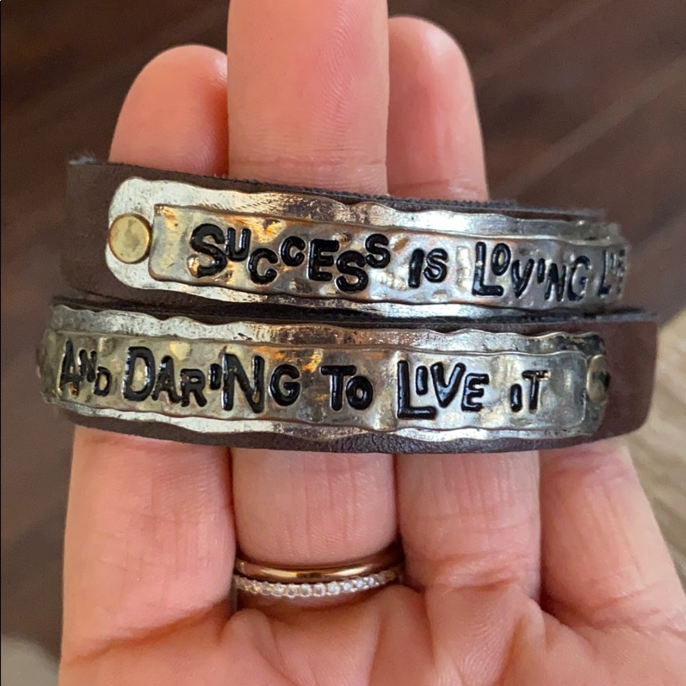 Leather wrap bracelet
